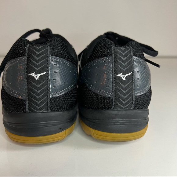 Mizuno Cyclone Speed 2 Volleyball Shoe Black Silver Gum Sole Women’s Size 9 - Picture 9 of 11